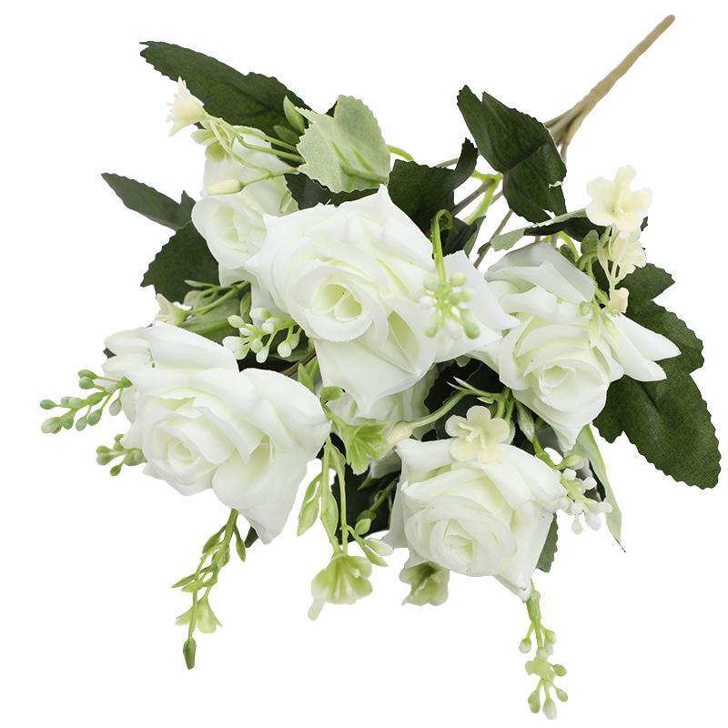 1 ks Plastová narozeninová imitace růže květina Garaden Falešná květinová kytice Domácí dekorativní Hedvábná svatební párty Umělá pivoňka