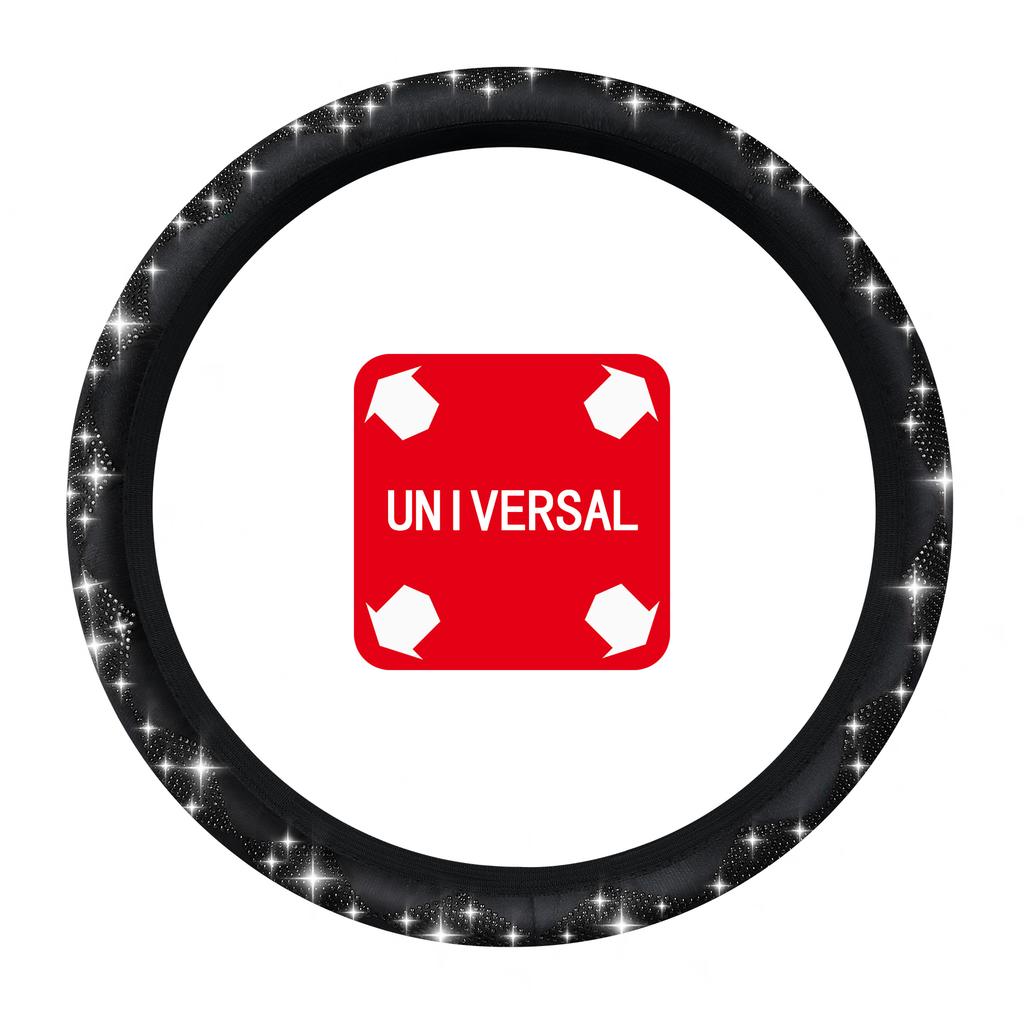 Car Diamond Steering Wheel Cover Non-Slip Decorative Accessories Without Inner Ring - Premium Quality