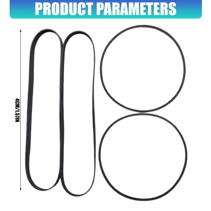 Rubber Belt Set Specifically For CT W606 Tape Recorder Mechanism Restoration Motor Drive Belts Replacement