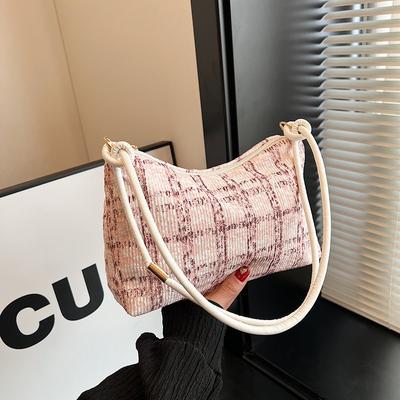 Bag Spring Women's Versatile Niche Design Women's Bag Trend Women's Plaid Shoulder Underarm Bag