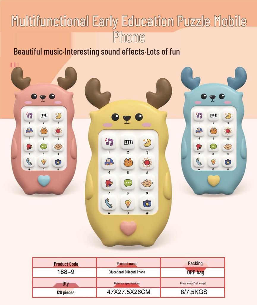 Kids' Educational Music Phone Toy - Interactive Learning for Children