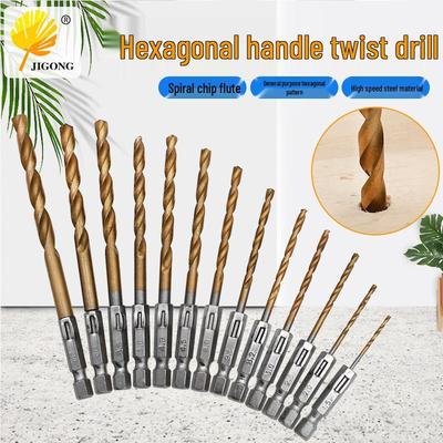 Hex Shank Twist Drill and Electric Screwdriver Bit Set, 1.5-6.5mm