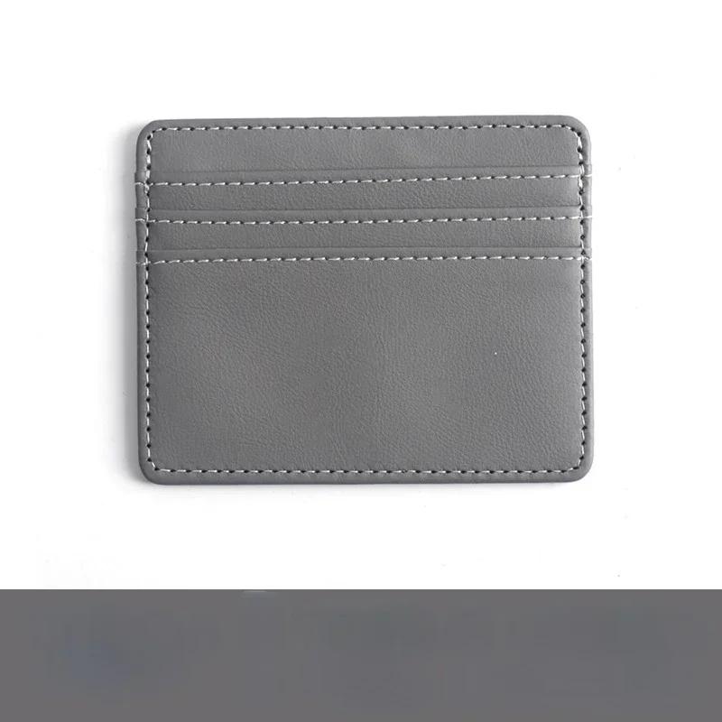 

1 шт., держатель для удостоверений личности из искусственной кожи, яркий цвет, банковская коробка для кредитных карт, тонкий чехол для карт с несколькими слотами, кошелек для женщин и мужчин, чехол для визитных карточек