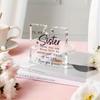 Sister Acrylic Puzzle Plaque. Unique desk decor gift for birthdays, Thanksgiving or Christmas.