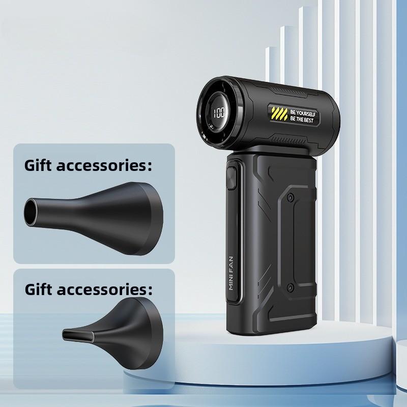 Violent Turbo Fan Dust Blower Portable High Speed Mini Brushless Motor Handheld Violent Fan as the picture