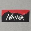 NANGA Eco Hybrid Box Logo Long Sleeve Size Medium Men's T-Shirt, L/S, NW2331-1G299, L.GRY,