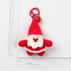 Funny Crochet Santa Claus Doll Keychain Home Room Decor Cute Handmade Plush Wool Knitted Santa Claus Ornament Christmas Gifts