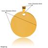 Military Dog Tag Pendant - Laser Engraved Stainless Steel ID Tag