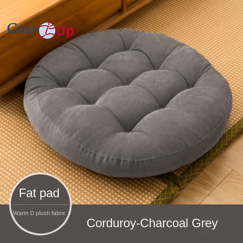 

Уютная подушка на стул, подушка татами, студенческая подушка, офисная подушка circle: 42cm thick 6-8 серый