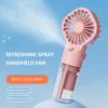 Handheld Mini Air Conditioner USB Rechargeable Portable Humidifier Mist Cooler 4 Speed Humidification Fan Low Noise Summer Gift