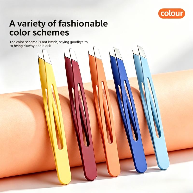Stainless Steel Precision Tweezers Ultra-Thin Pointed Tips Suitable for Beard And Eyebrow Grooming Makeup Tools Eyelash Grafting