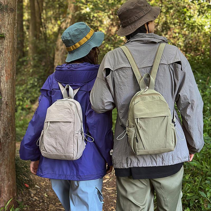 Color Solid Backpack Lightweight For Travel Outdoor Casual Fashion Schoolbag