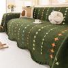 Shenier Thickening Warm Sofa Cover Anti Cat Scratch All Season Universal Sofa Towel Sofa Protect Cover with Tassel Couch Blanket