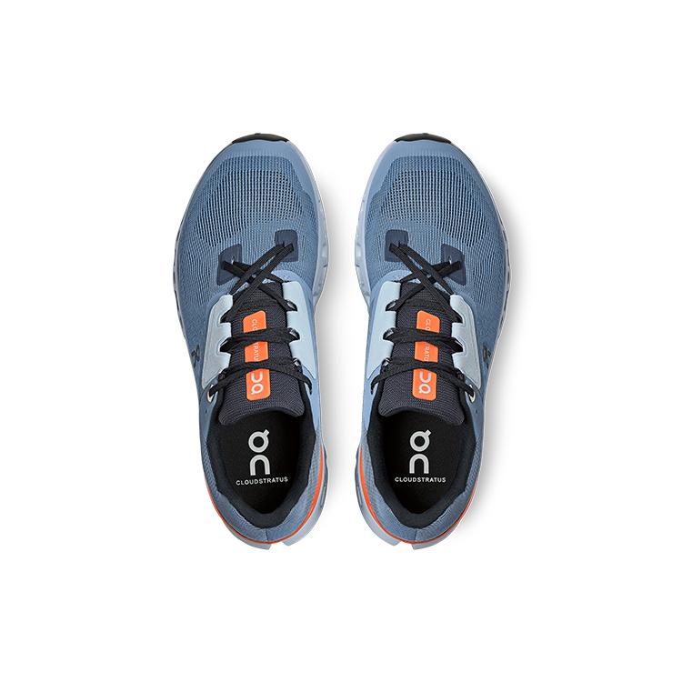 On Running Cloudstratus Lake Blue Flare Orange 39.99213