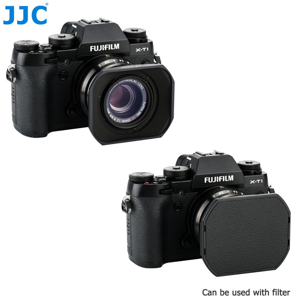 JJC LH-XF35-2 Metal Square Lens Hood for Fuji Fujifilm Fujinon XC 35mm F2&XF 23mm / 35mm F2 R WR Lens On XPro3 XT4 XT3 XT30 XT20