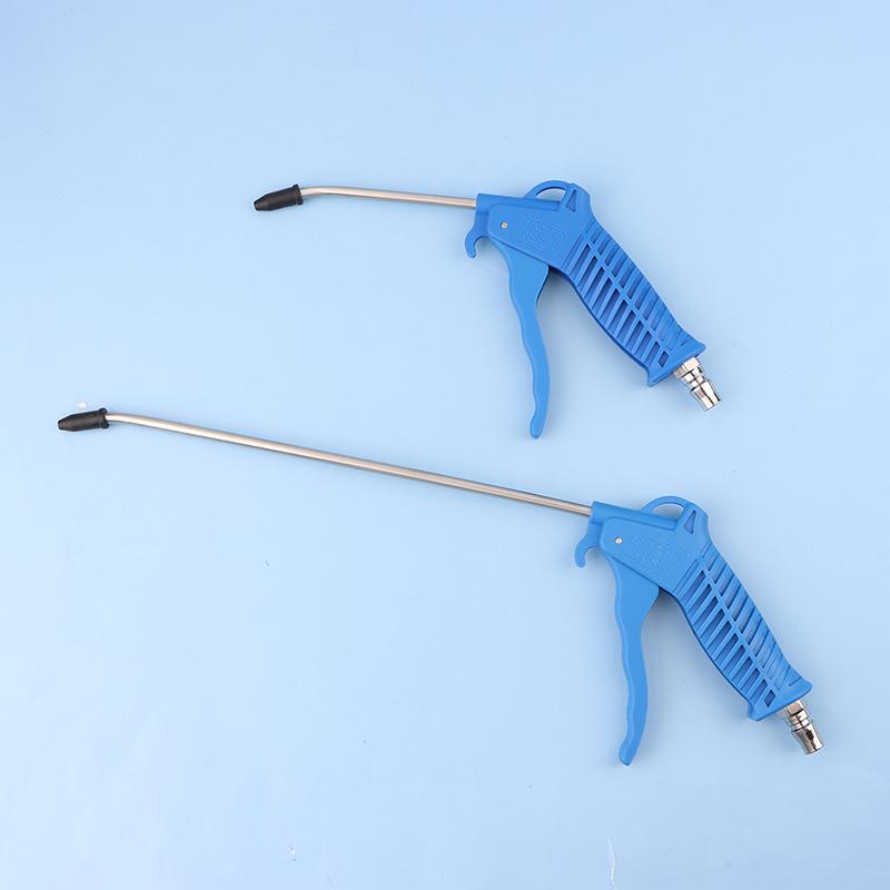 Pneumatische Kunststoff-Staubpistole, Luftpistole mit langem Mundstück, Hochdruck-Kunststoff-Autostaubpistole, Ausblaspistole