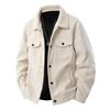 Men's Retro Corduroy Workwear Jacket: Casual American Style, Cool Lapel Top for Spring and Autumn.