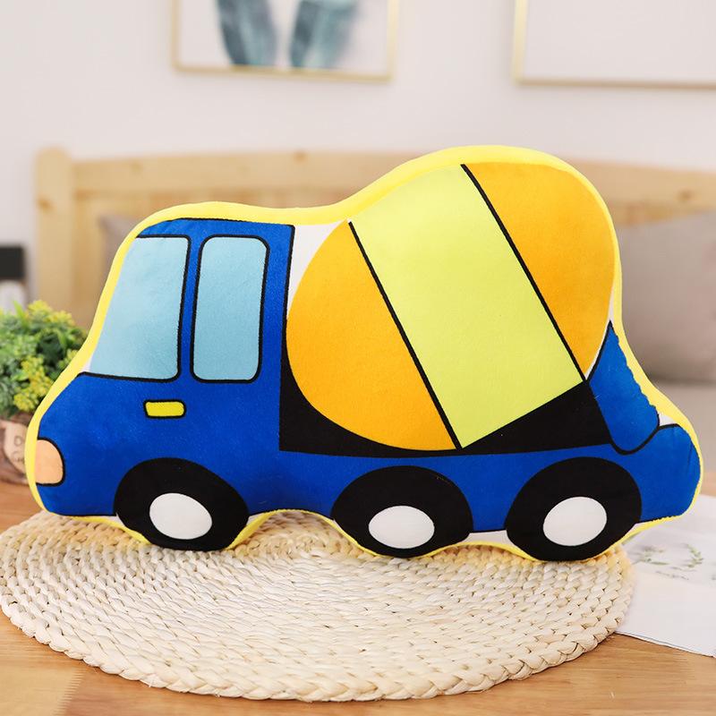 Children Car Pillow Cushion Plush Toy Helicopter Train Fire Truck Doll Ragdoll Boy Girl