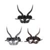 Halloween Mask Masquerade Mask Half Face Mask Devils Mask Mardi Gras Mask Carnivals Mask Scary Horns Mask for Party