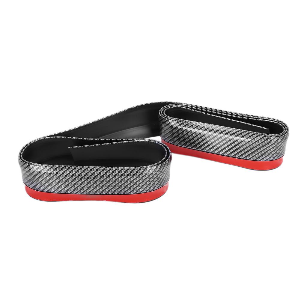 2.5m Car Front Bumper Lip Spoiler Cover Rubber Carbon Fiber Color Universal for Truck
