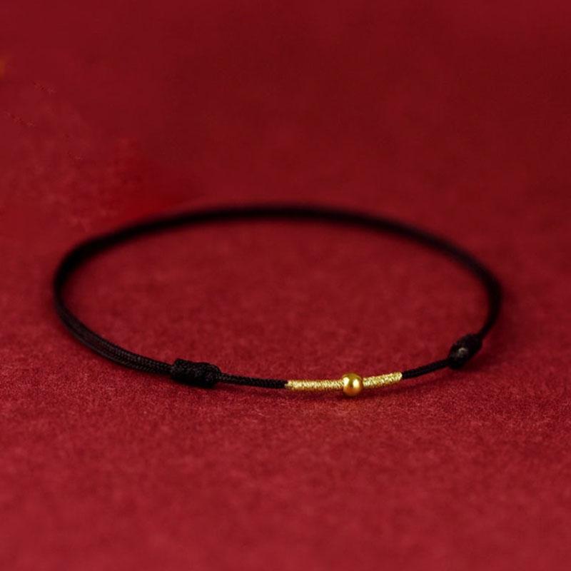 PANJBJ Kaninchen Armband für Damen Mädchen Rotes Geflecht Verstellbarer Schmuck Neujahrs Geburtstagsgeschenk Dropshipping Großhandel