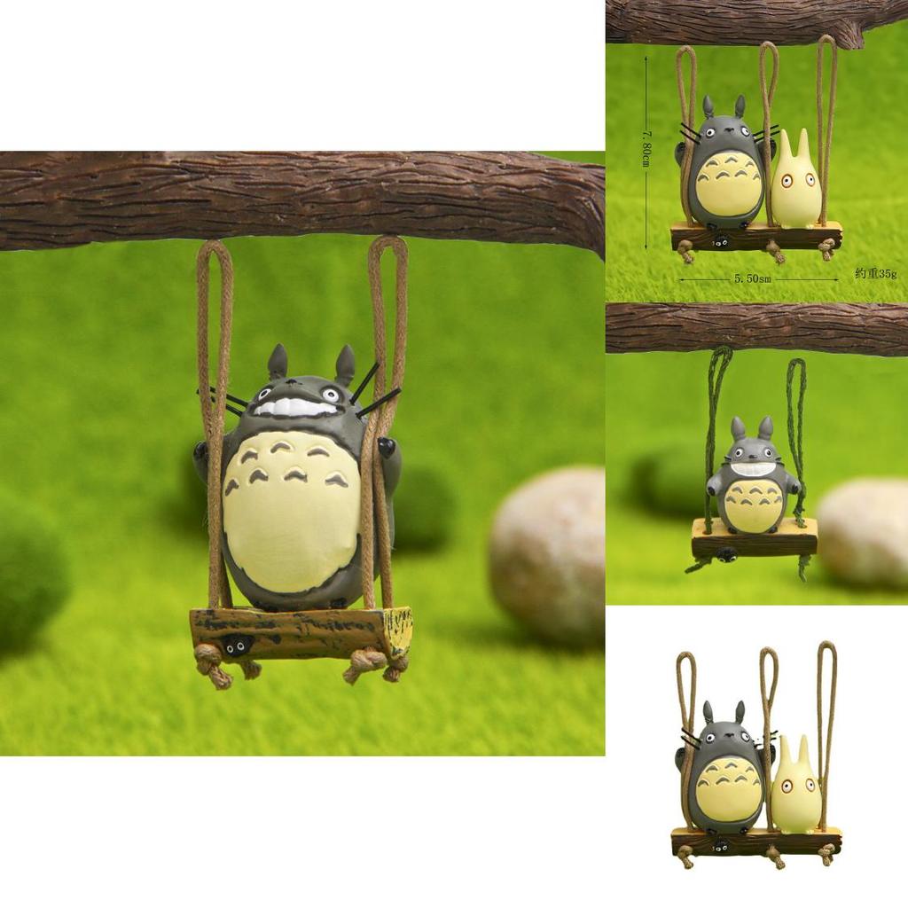 My Neighbor Totoro Swing Cat Scene Mini Model Ornament For Gift Giving And Home Decor