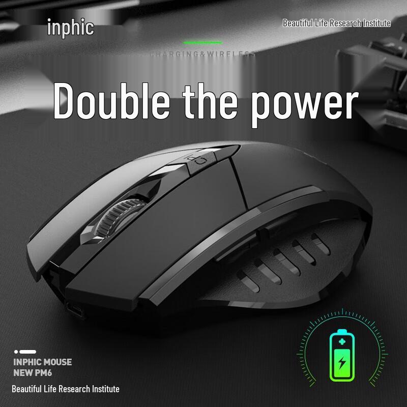 INPHIC PM6 Ergonomic Wireless Silent Mouse