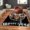 Skull and Chains Rug Floor Mat for Living Room or Bedroom Soft and Comfortable Carpet a Gift for Birthday and Holiday.ZFF0913291