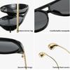 Anti-UV Retro Men Sun Glasses Trendy Oversized Shades Eyeglasses Women  Round  Sunglasses  Outdoor