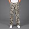 Camouflage-Baumwoll-Arbeitshose für Herren, große Arbeitshose, Hose für Herren, elastisch, gewaschen, Freizeithose für Herren