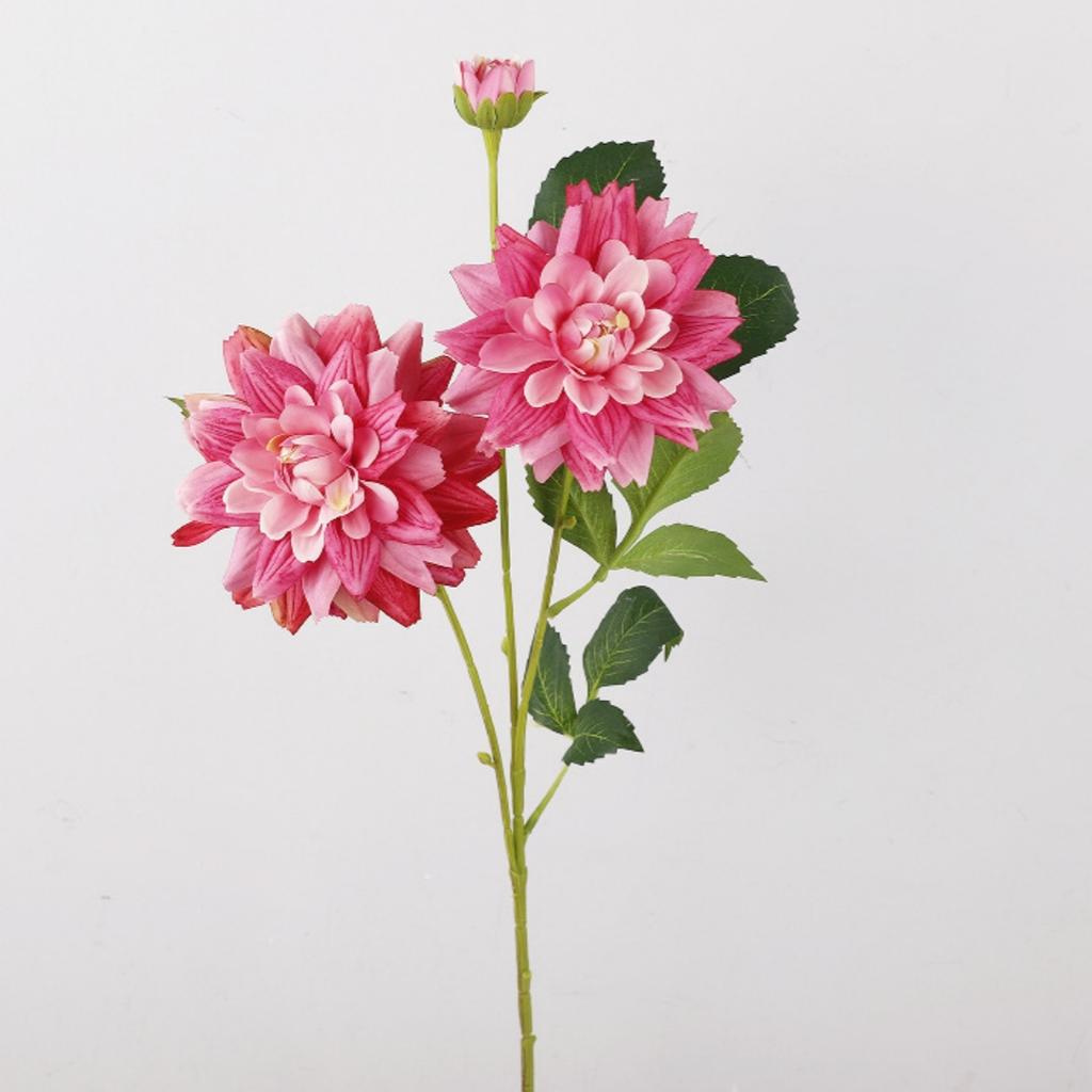 76cm Long-stemmed Artificial Dahlia Silk Flower Realistic Dahlia for Home Floral Arrangements Wedding Photography Decorations