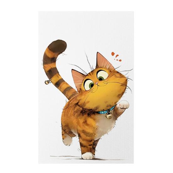 Wall Mounted Cat Scratcher Self-adhesive Cat Scratch Pad Cute Kitten Pattern Scratch Mat Protects Furniture And Walls for Indoor Cats Scratching