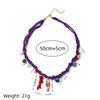 Seaside Vacation Popular Necklace With Rope Sun Starfish Small Fish Diy Necklace Electroplating Color Retention