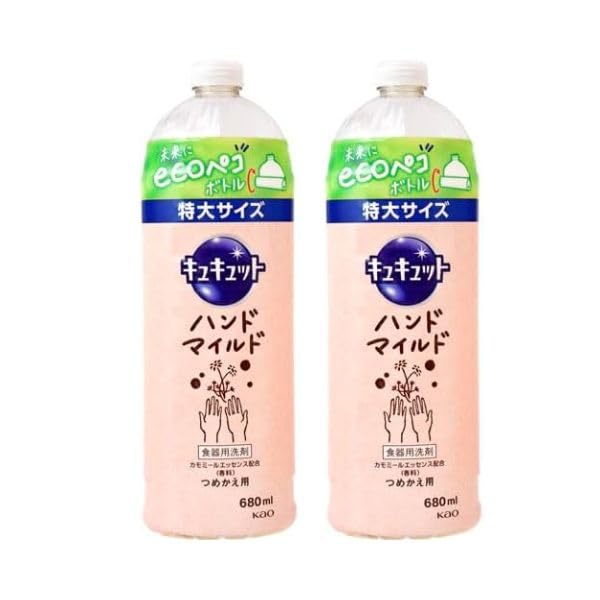 

Cucute Hand Mild Chamomile Scent Refill 680 мл Средство для мытья посуды Kao Набор из 2 шт.