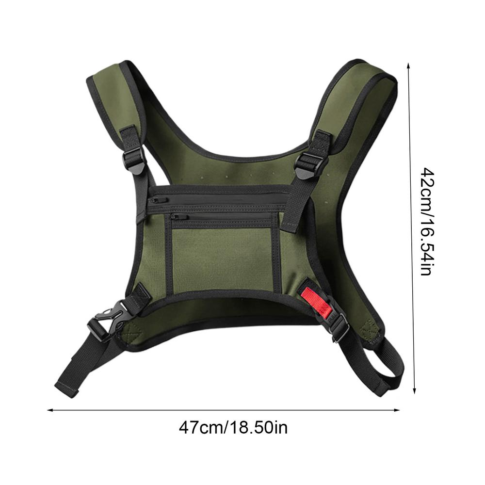 

Спортивная нагрудная сумка для мужчин TacticalVest унисекс нагрудная сумка для бега сумка для жилета портативная передняя нагрудная сумка водонепроницаемый спортивный рюкзак