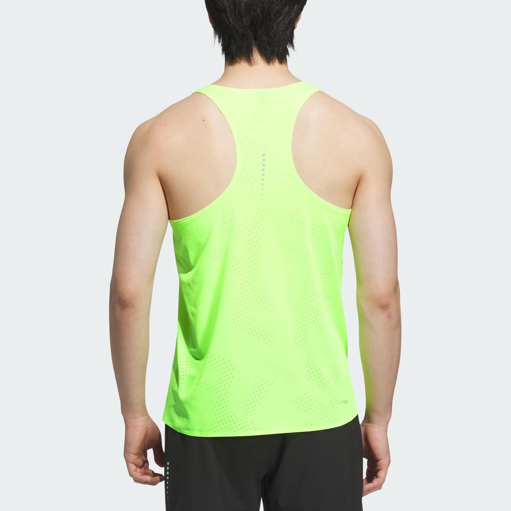Adidas Running Tank Top Unisex Bright Lemon/Dark Silver Gray JZ2152-