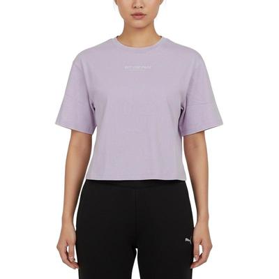 Soft Simple Round Neck Pullover Short Sleeve T-Shirt Women Tops 639694-46
