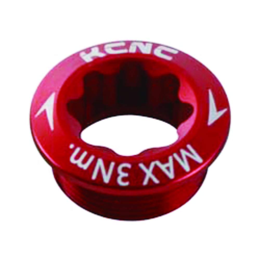 

KCNC Bicycle Lightweight CNC Crank Bolt for Shimano Left Red Arm, M20,