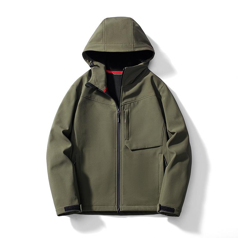 

Европейская и американская антистатическая огнестойкая куртка софтшелл с водонепроницаемой молнией YKK 2XL армия зеленый