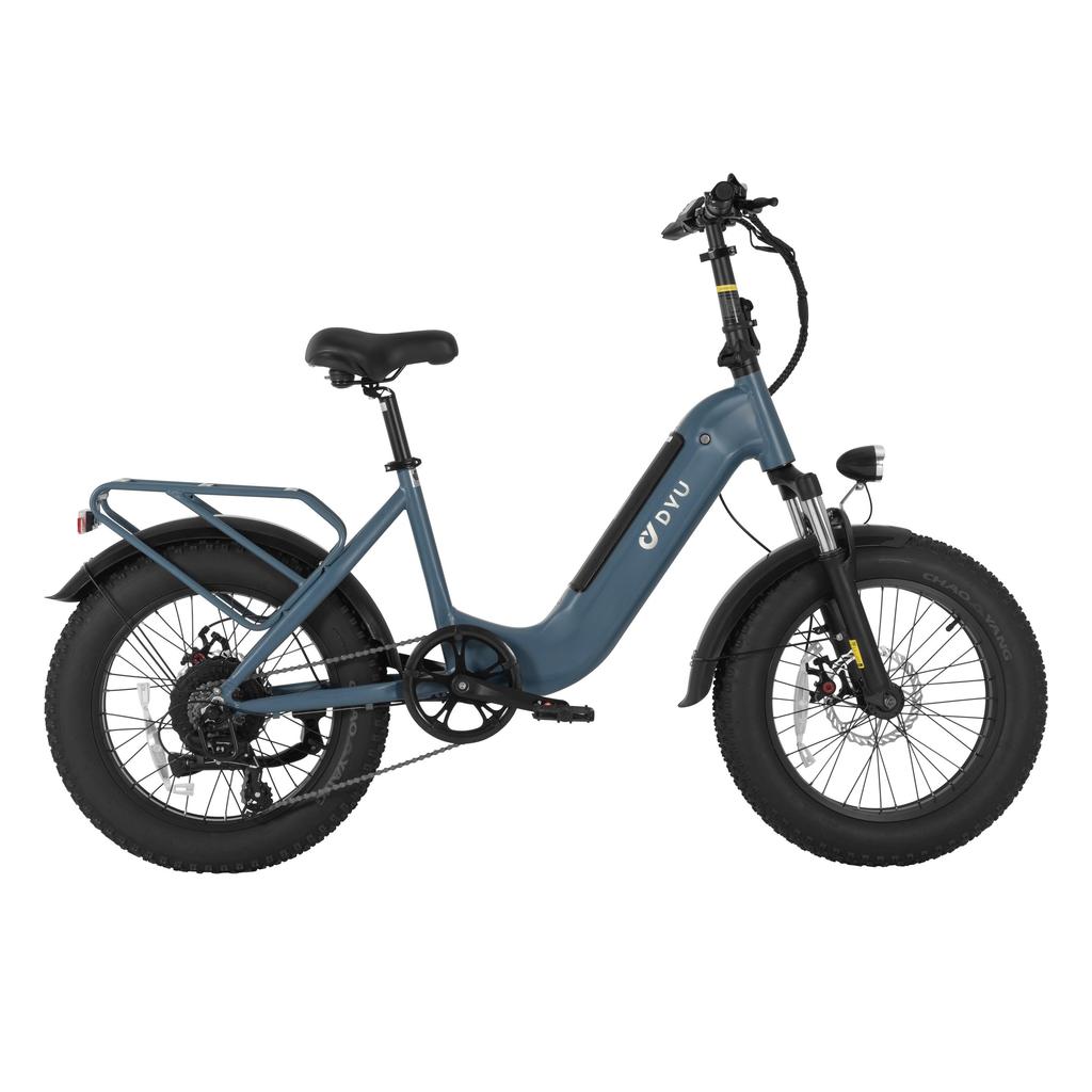 Electric Bike DYU FF50 20" 250W Motor 48V 14AH Max Range 70Km Top Speed 32Km/h Load 150KG Blue