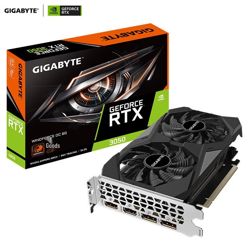 Gigabyte GeForce RTX 3050 WINDFORCE OC V2 6G Grafikus kártya