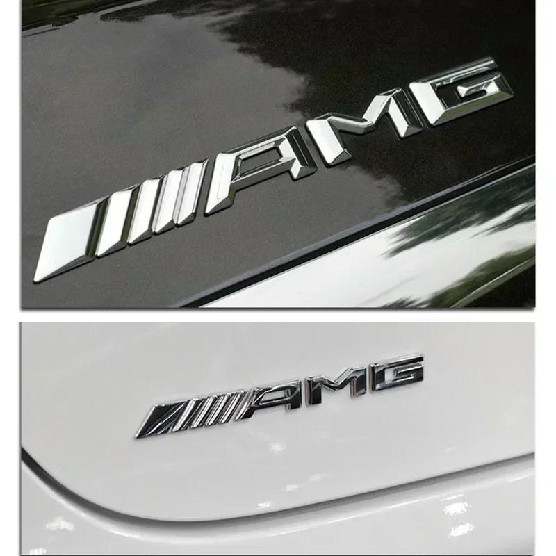 ILY2 3D ABS Car Rear Trunk Badge Decal Letters Sticker For Mercedes Benz AMG A B C E G CLA C63 C63S E53 GT SLK W176 W205 W177 C260L