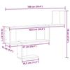 VidaXL Wall Shelf Artisan Oak 100x15x70 Cm Engineered Wood 853199