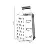Stainless Steel 4 Sided Blades Household Box Grater Container Multipurpose Vegetables Cutter Kitchen Tools Manual Cheese Slicer