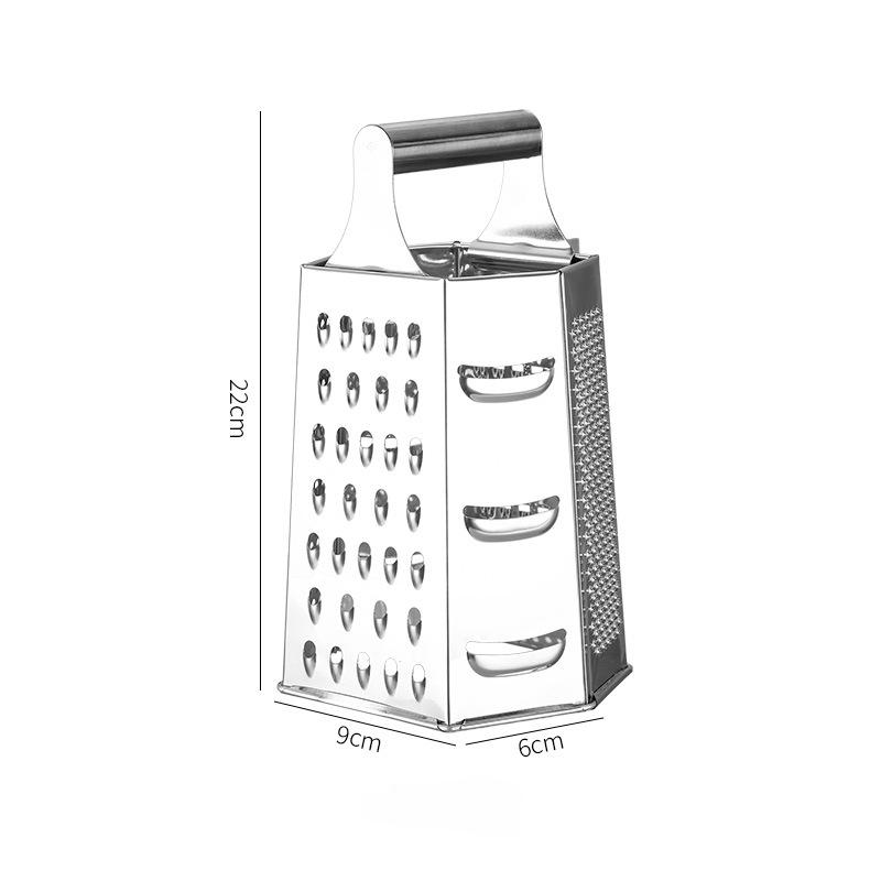 Stainless Steel 4 Sided Blades Household Box Grater Container Multipurpose Vegetables Cutter Kitchen Tools Manual Cheese Slicer