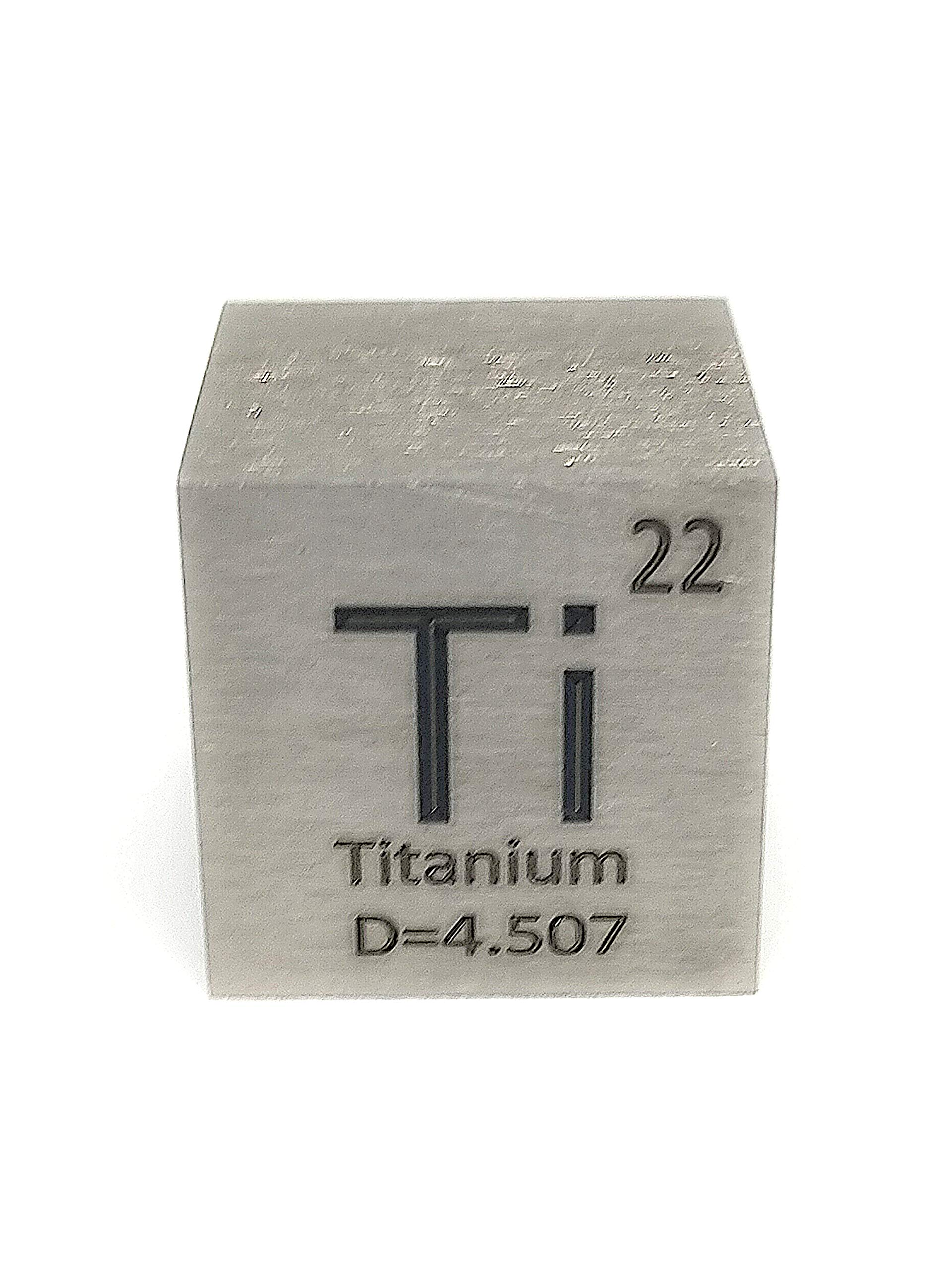 Elemental Titanium marking normal specimen (Ti) (25mm cube, A, face)