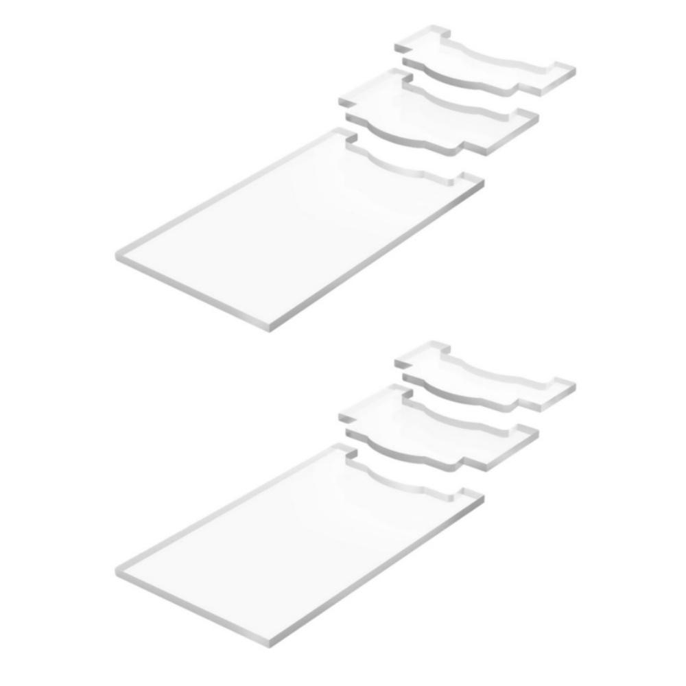 Acryl-Wandabstandshalter-Set für Sofa-Bett-Matratzenunterstützung mit 5 mm Dicke und zuverlässiger Wandabstandskontrolle