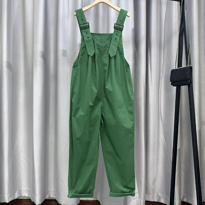 Casual overalls women's spring Korean version of the loose and thin Western style age-reducing design overalls children