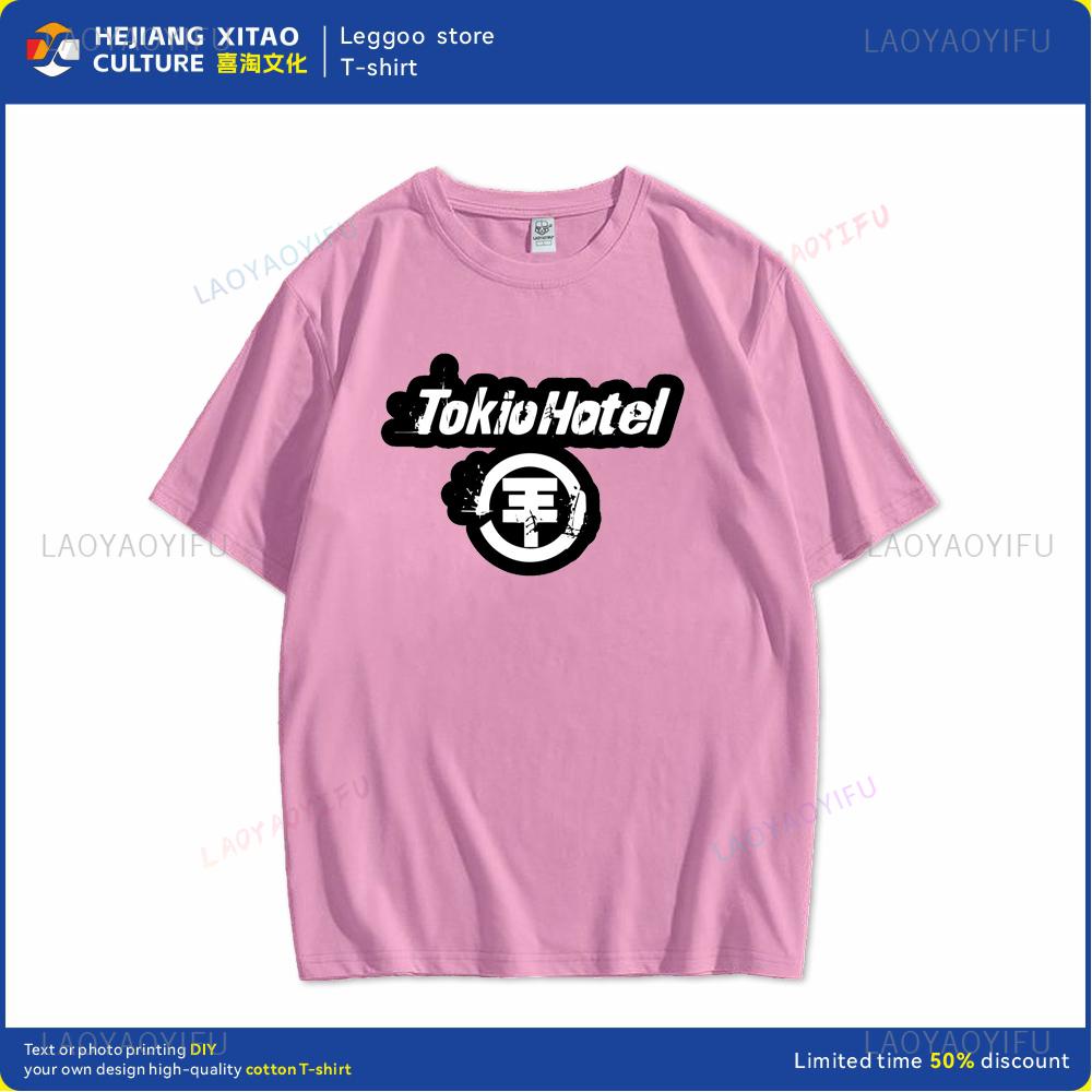 Tokyo Bedrucktes Muster Lässiges Baumwoll-T-Shirt Geeignet für Männer und Frauen Kurzärmelig Rundhals Sommerkleidung