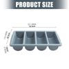 Plastic Silverware Holder with 4 Sections for Home Organization Four Compartments Kitchen Tool Organiser